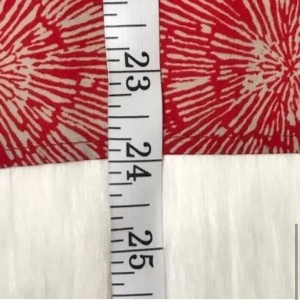 Audrey 3+1 red low high blouse zipper in back sz S - Picture 4 of 5